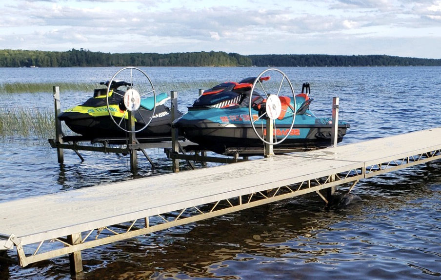 Boat and Pontoon Lifts Badger Docks Docks & Lifts Done Right Minocqua and Spooner